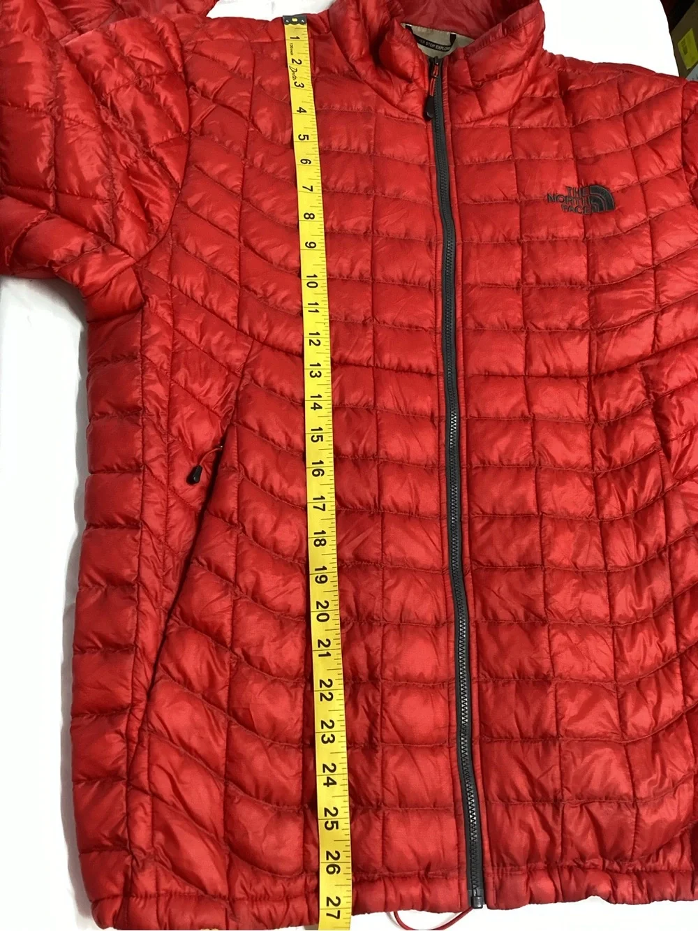 The North Face Men's Red Quilted  Puffer Jacket